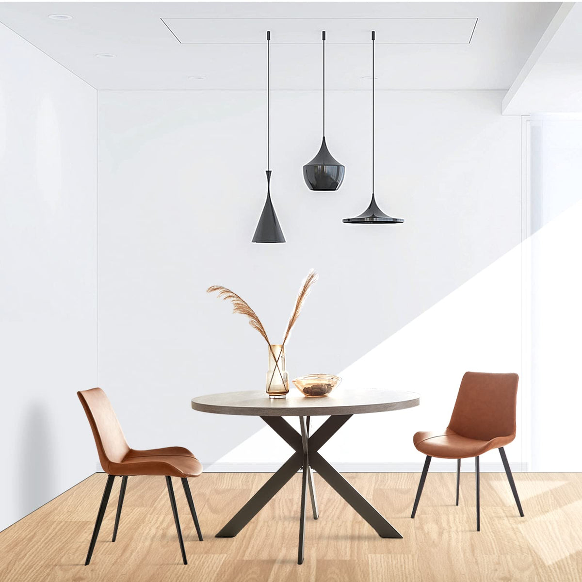 Round Dining Table Set with 4 Chairs