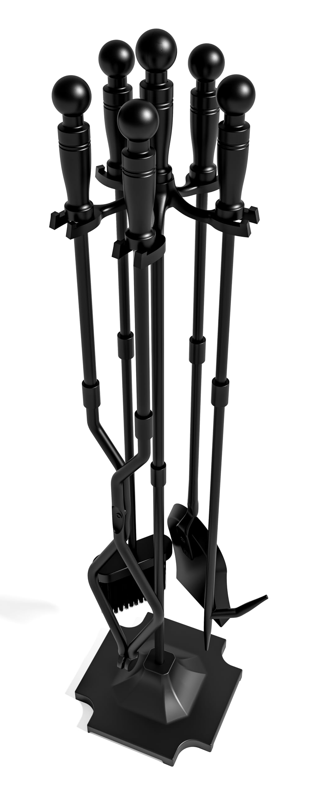 Fire Beauty Cast Iron 5 Piece Fireplace Tools Set and Hearth Accessories