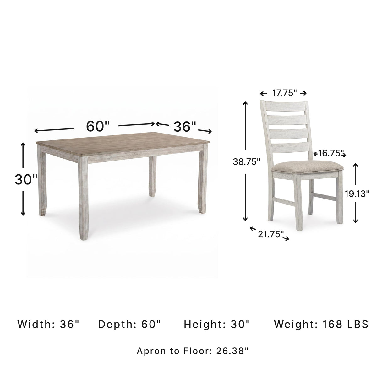 7-Piece Farmhouse Dining Set