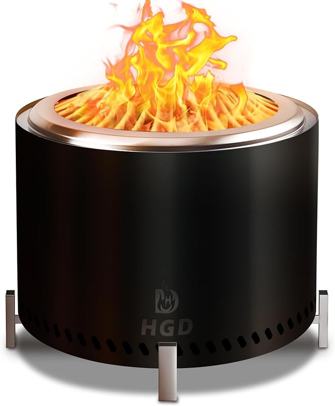 Smokeless Fire Pit with Stand