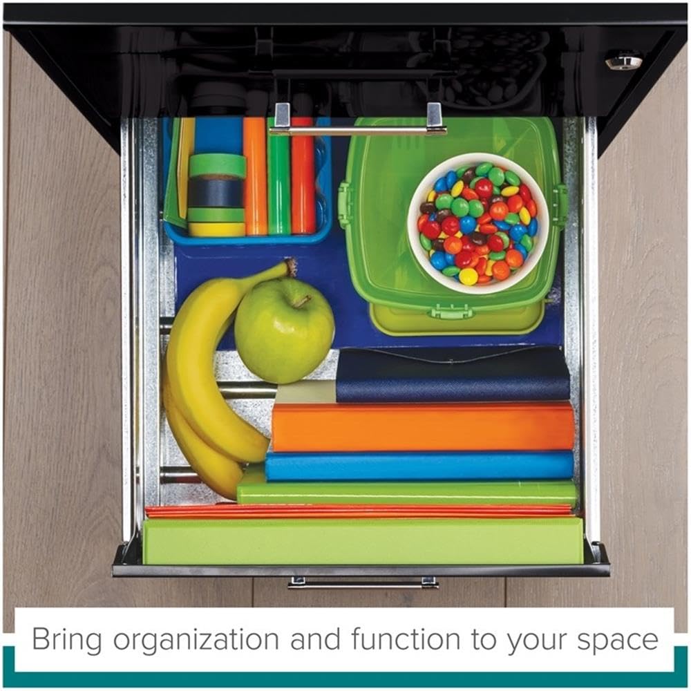Black 3-Drawer Metal Filing Cabinet