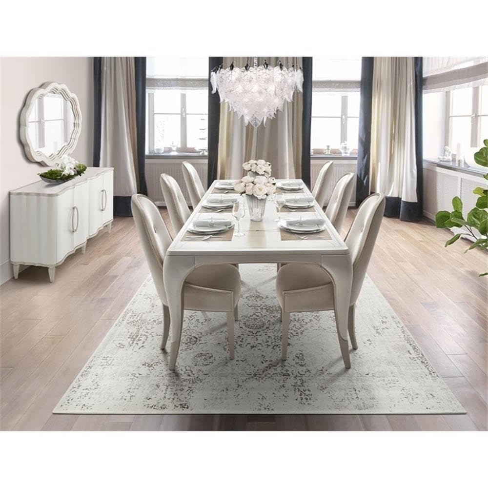 MICHAEL AMINI London Place Sideboard with Mirror - Creamy Pearl