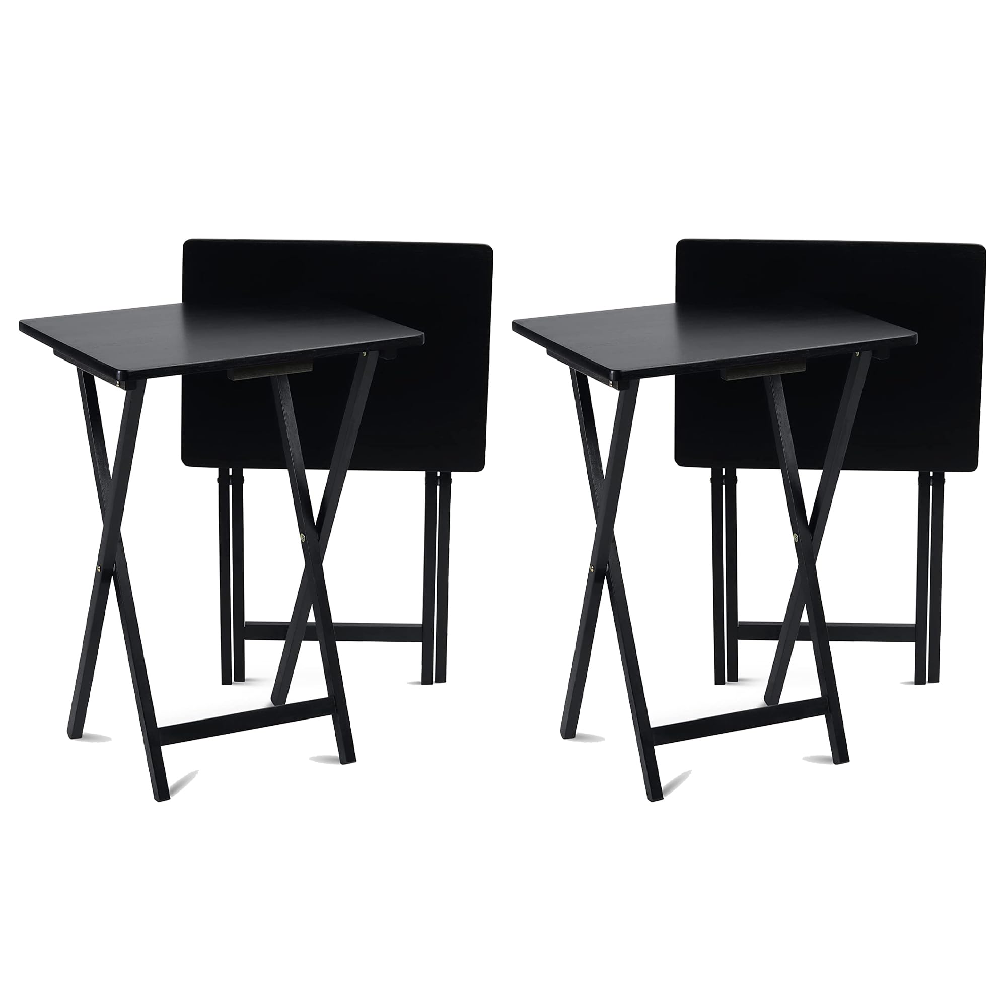 Folding TV Tray Tables, Set of 4
