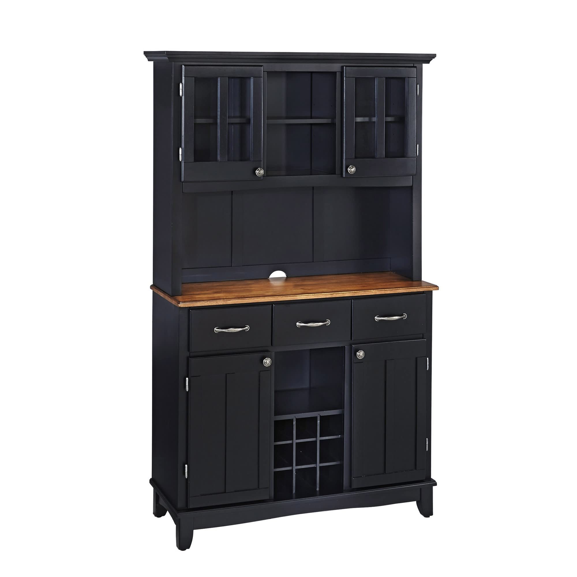 Buffet Server with Hutch – Black