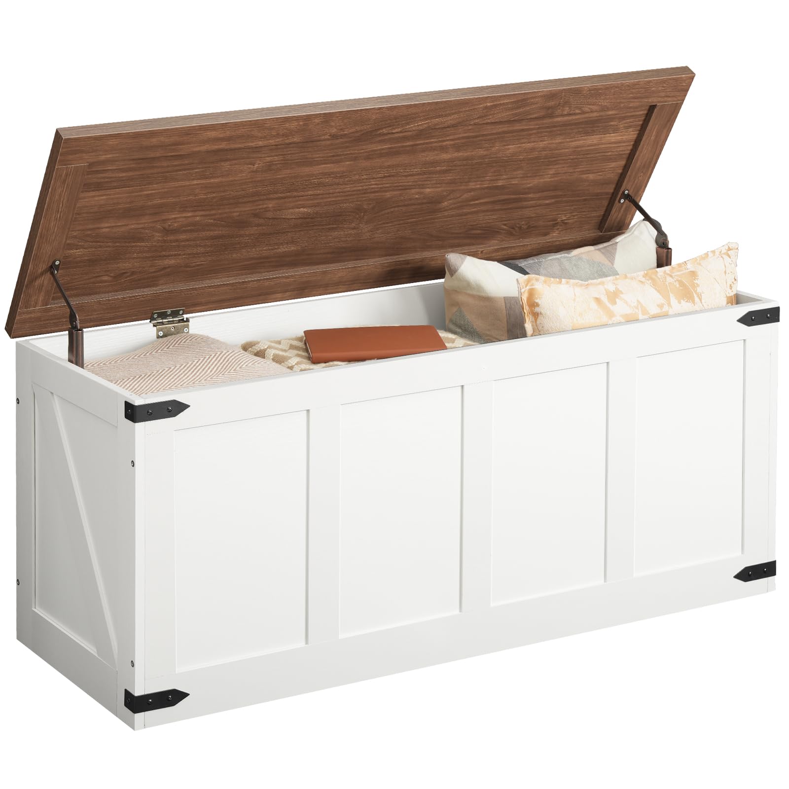 Storage Bench with Toy Box & Safety Hinges