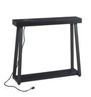 Narrow Console Table with Charging Station