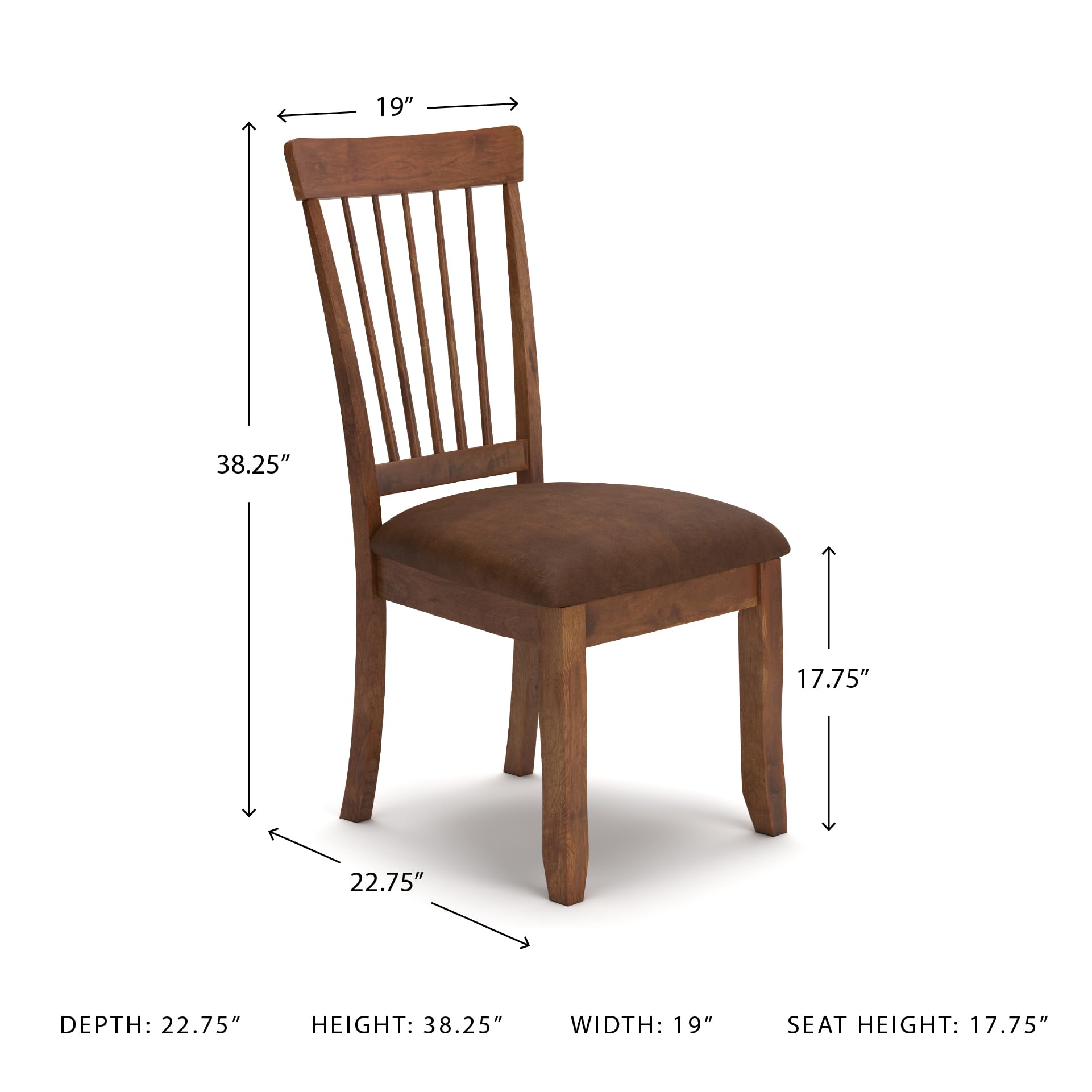 Spindle-Back Dining Chairs, Set of 2
