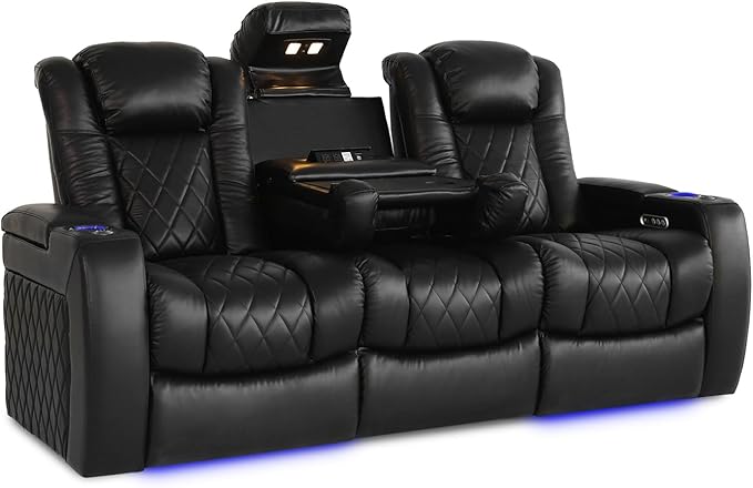 3-Seat Power Recliner with Center Console