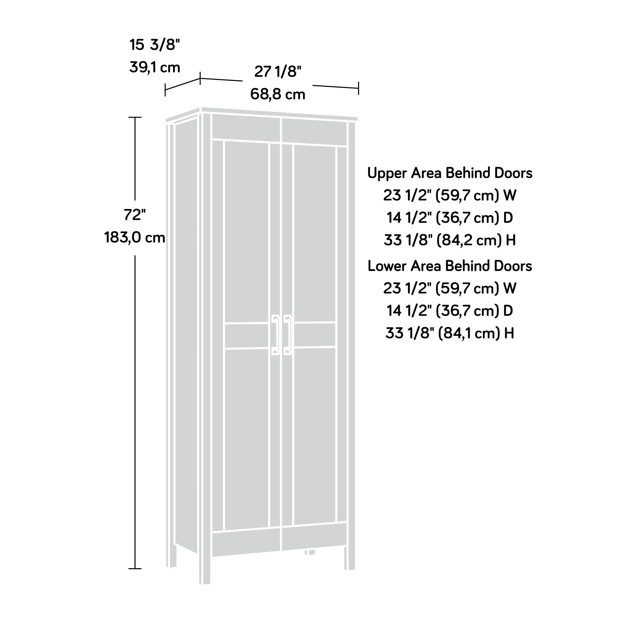 Sauder Miscellaneous Storage Cabinet, Rural Pine Finish