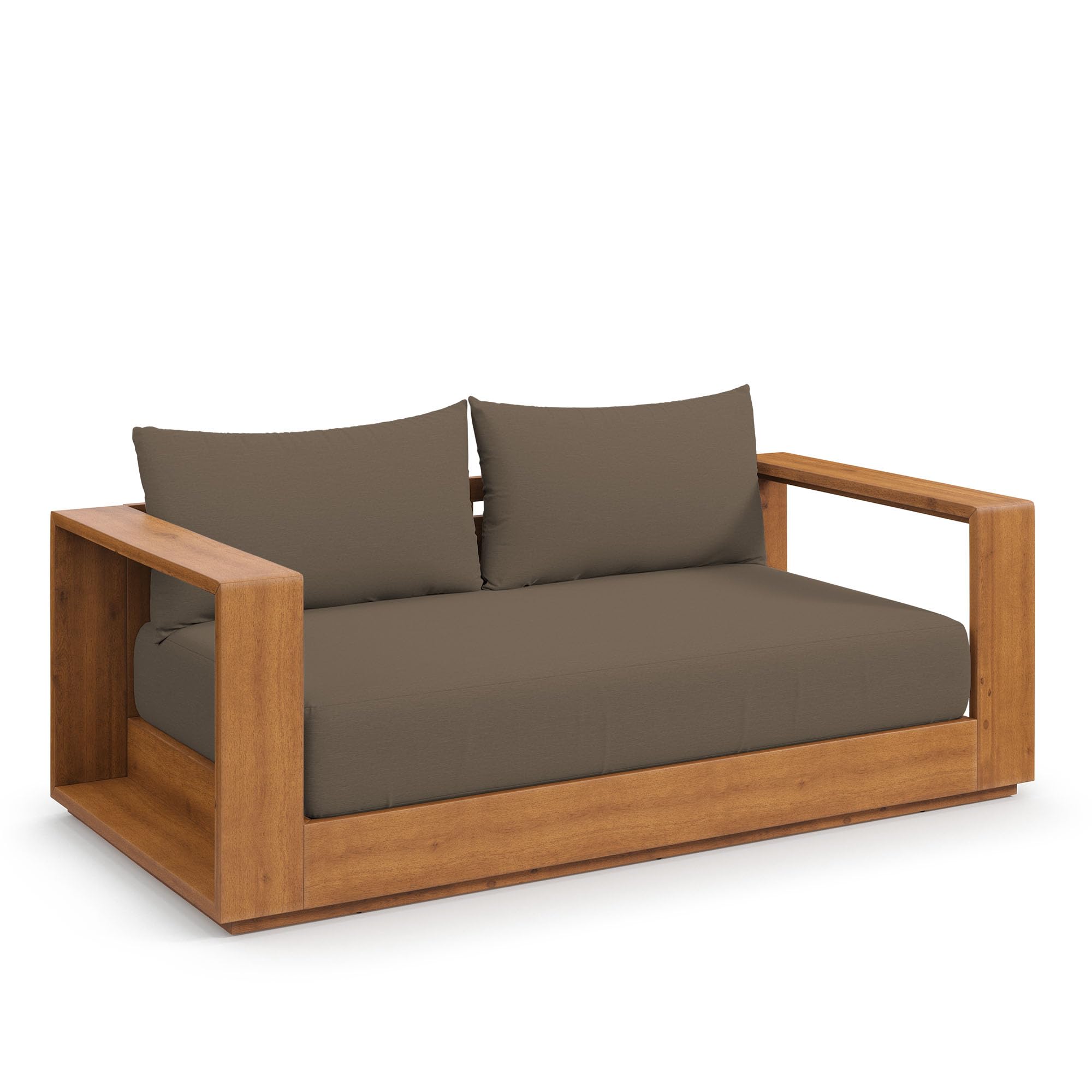 Acacia Wood Outdoor Patio Loveseat