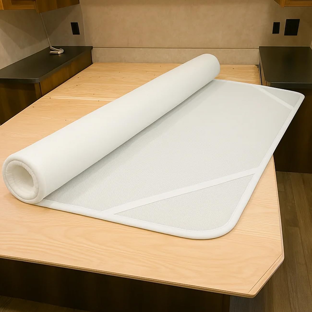 RV Accessories Mattress Underlay- Breathable Ventilation Pad for Campers and Motorhomes- Keeps Beds Dry by Promoting Airflow (RV Short Queen 74'' x 60'')
