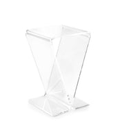 V-Shaped Acrylic End Table