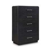 5-Drawer Chest & 7-Drawer Dresser – Black