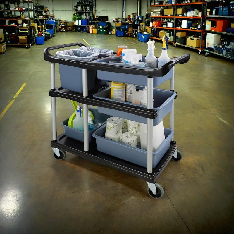 3-Tier Heavy Duty Utility Cart with Wheels