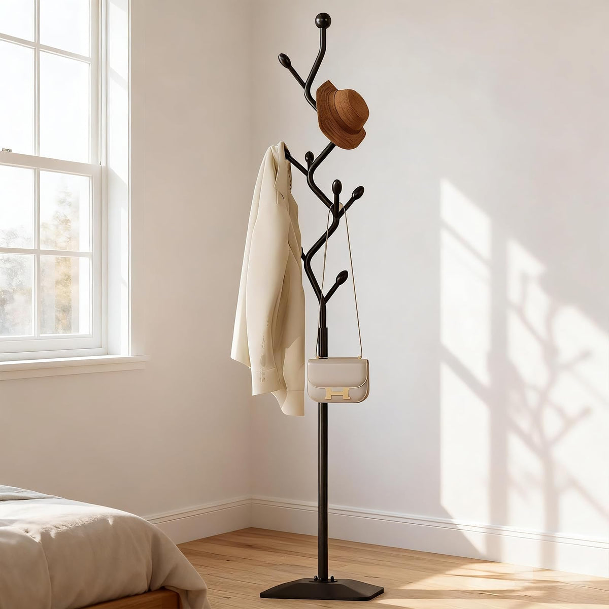 Tree-Shaped Metal Coat Rack