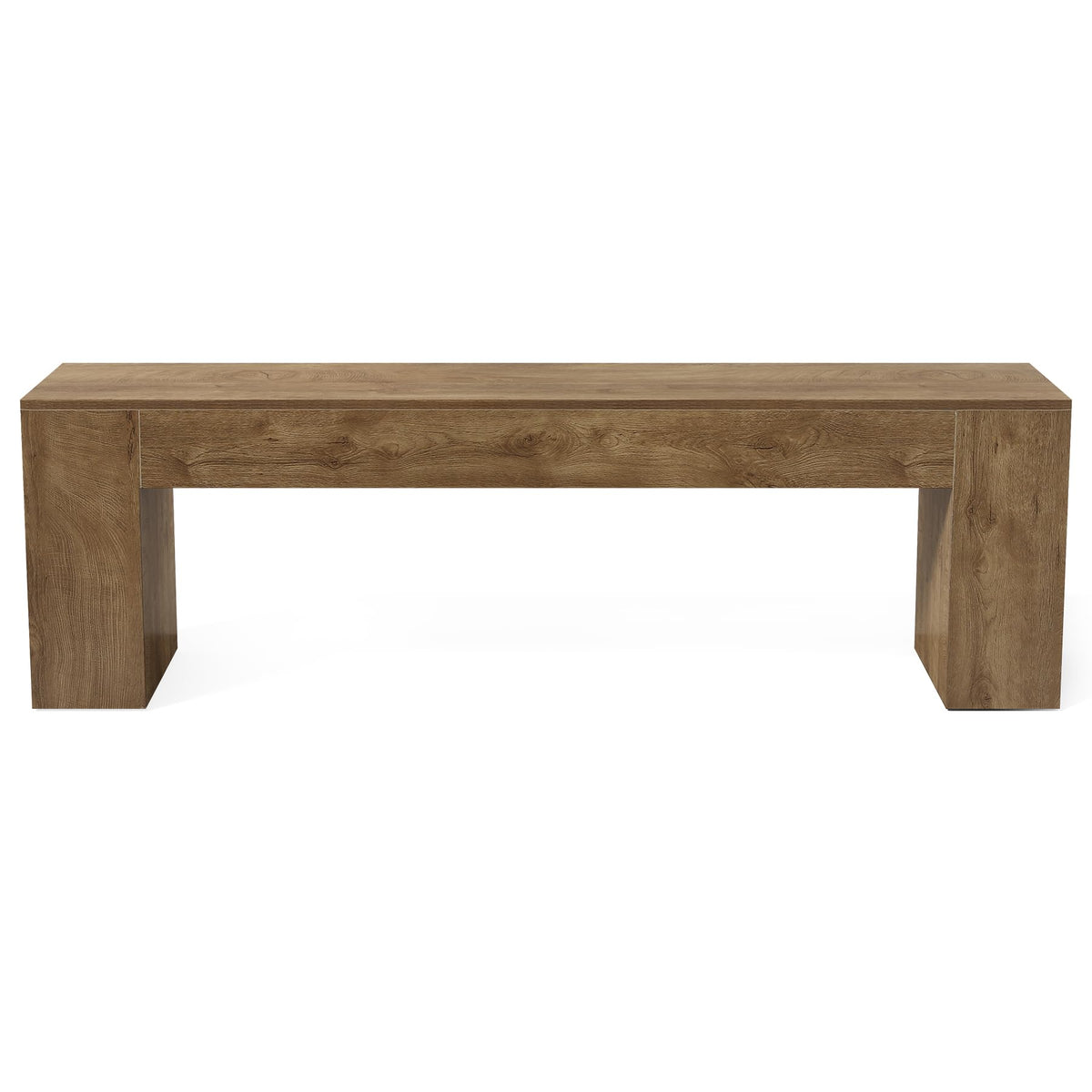 LITTLE TREE 70.8" TV Stand, Wooden Entertainment Center, Low TV Console Table for TVs Up to 80", Modern Chic Entertainment Center for Living Room, Bedroom, Apartment, Rustic Brown, Easy Assembly