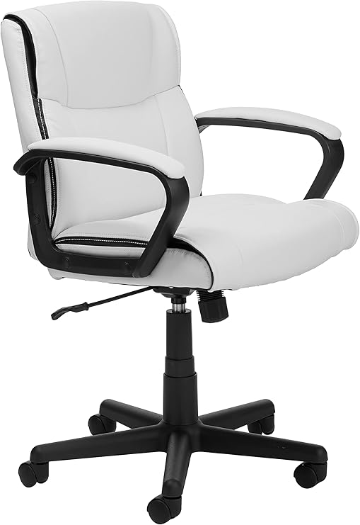 Mid-Back Adjustable Office Chair with Armrests