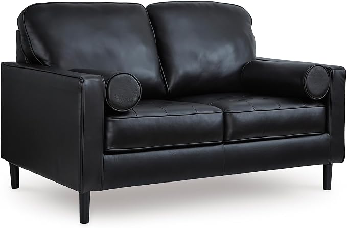 Black Leather Chaise Lounge