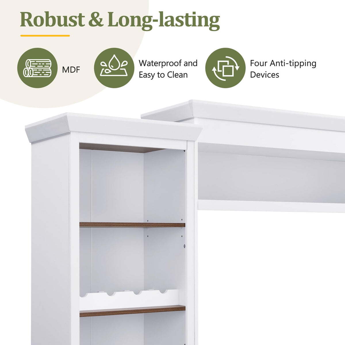 Entertainment Wall Unit with Wine Racks