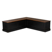 Backless Corner Storage Bench