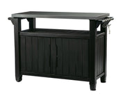 Outdoor Storage Table with Stainless Steel Top