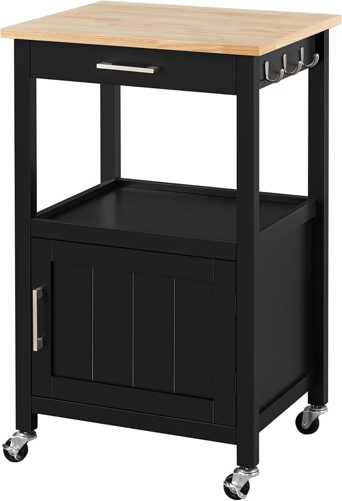White Rolling Kitchen Island Cart
