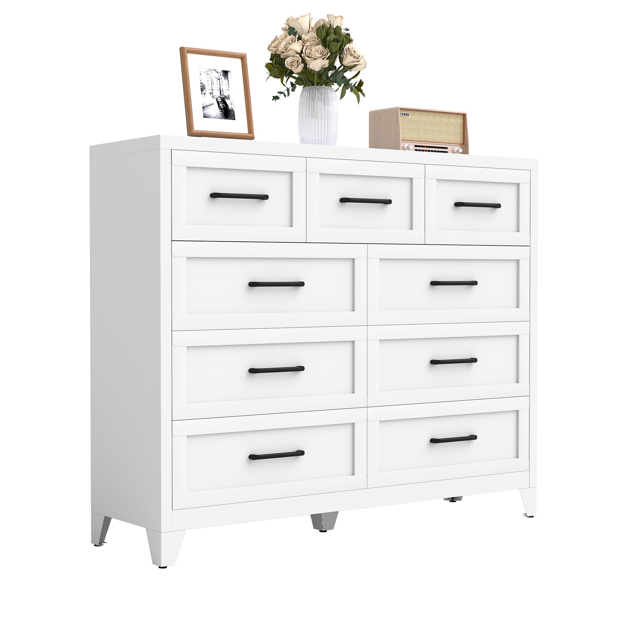 Steel Dresser with Drawers