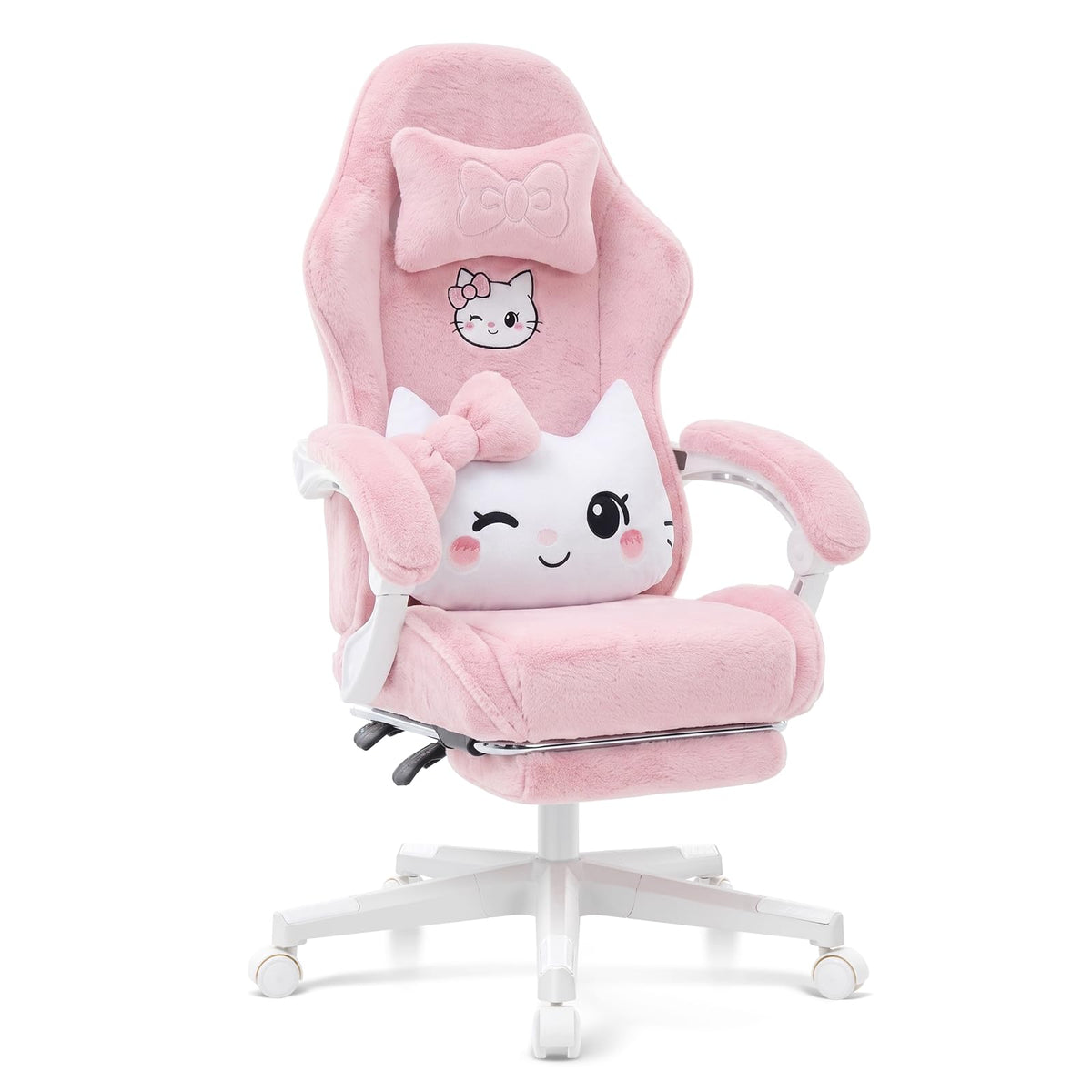 Microplush Cat Gaming Chair