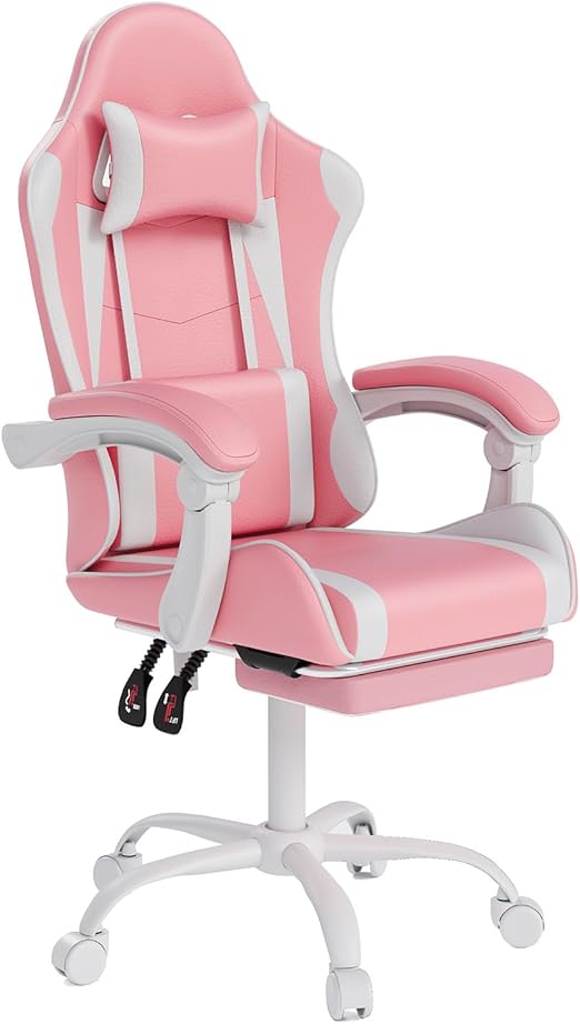 Gaming Chair with Headrest & Lumbar Support