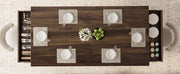 IDEALHOUSE Wood Dining Table for 6-8 with 2 Large Drawers, 70.87" Long Farmhouse Rectangular Kitchen Dining Table & Thick Table Top, Sturdy Frame, for Big Family, Dinette, Office, Walunt