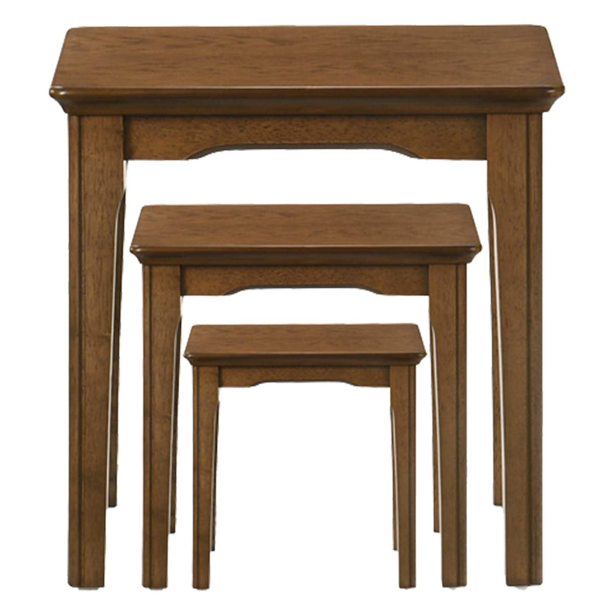 Solid Wood Nesting Tables, Set of 3
