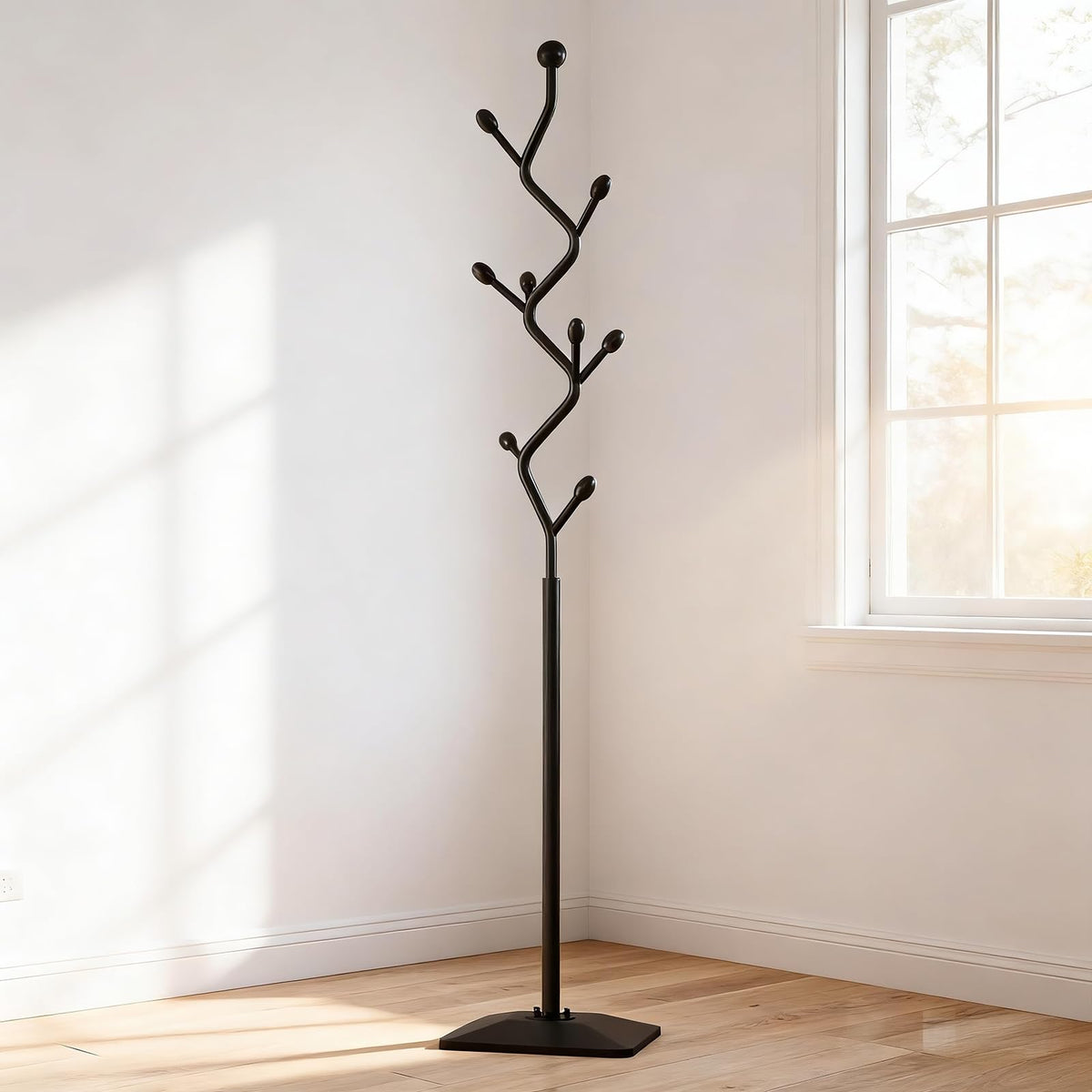 Tree Coat Rack with 8 Hooks
