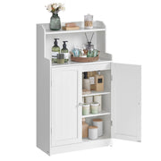 VASAGLE Tall Bathroom Storage Cabinet, Floor Cabinet with 2 Doors, 39.4" H
