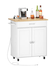 Drop-Leaf Rolling Kitchen Island