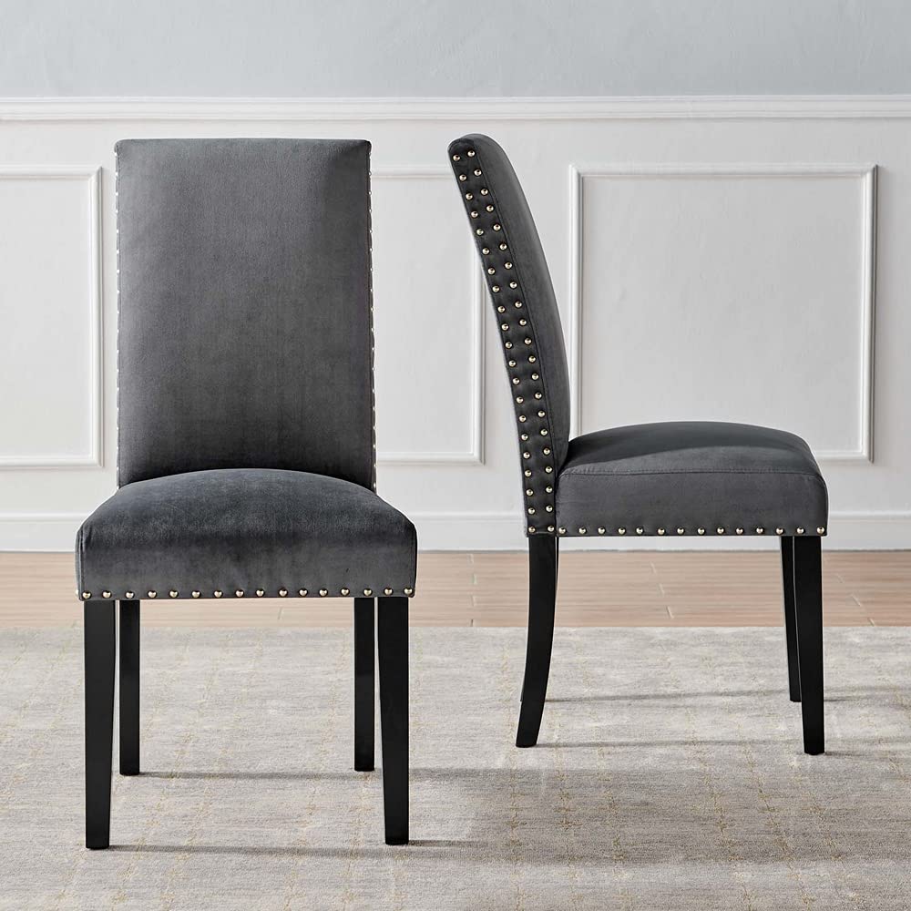 Velvet Dining Side Chairs – Set of 2