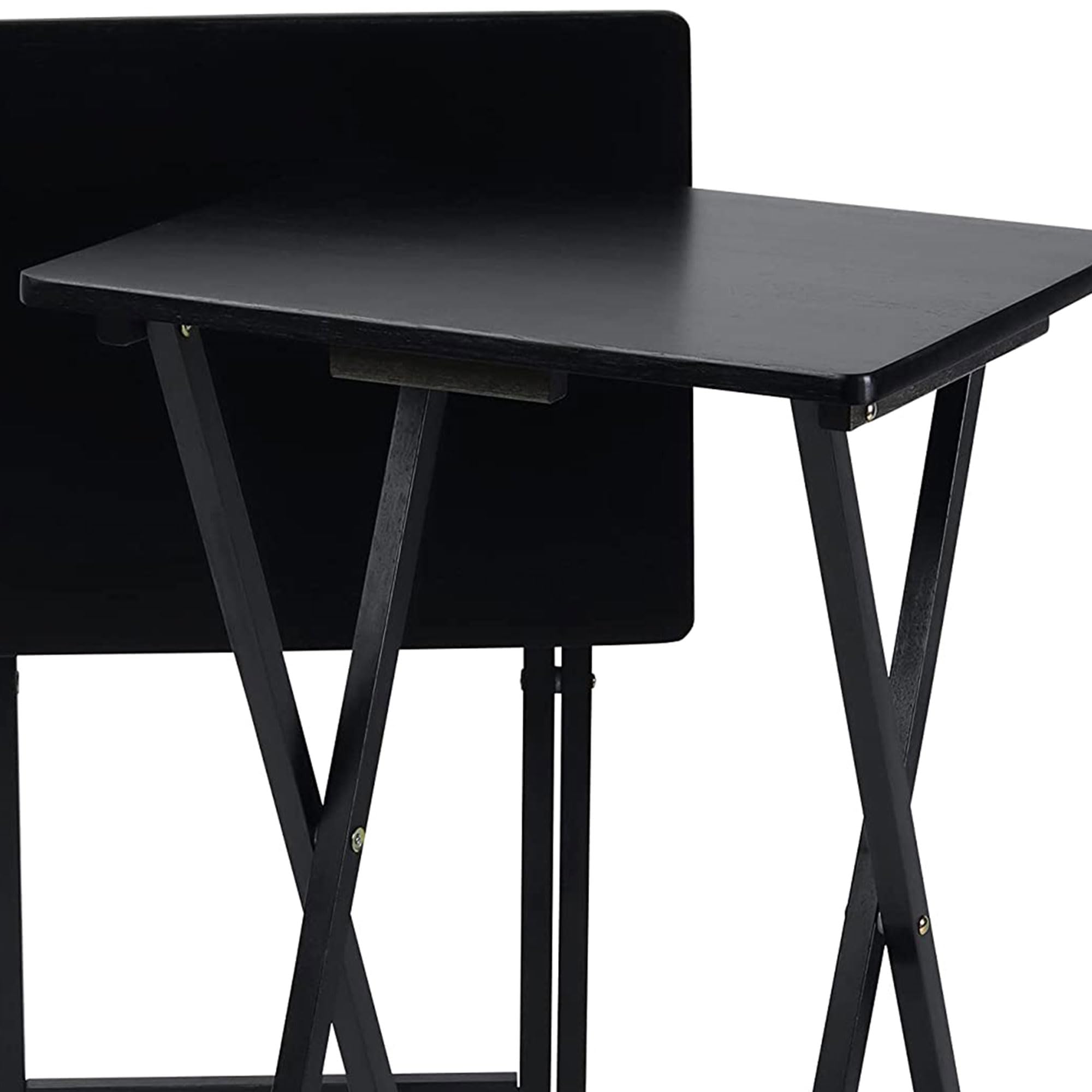 Folding TV Tray Tables, Set of 4
