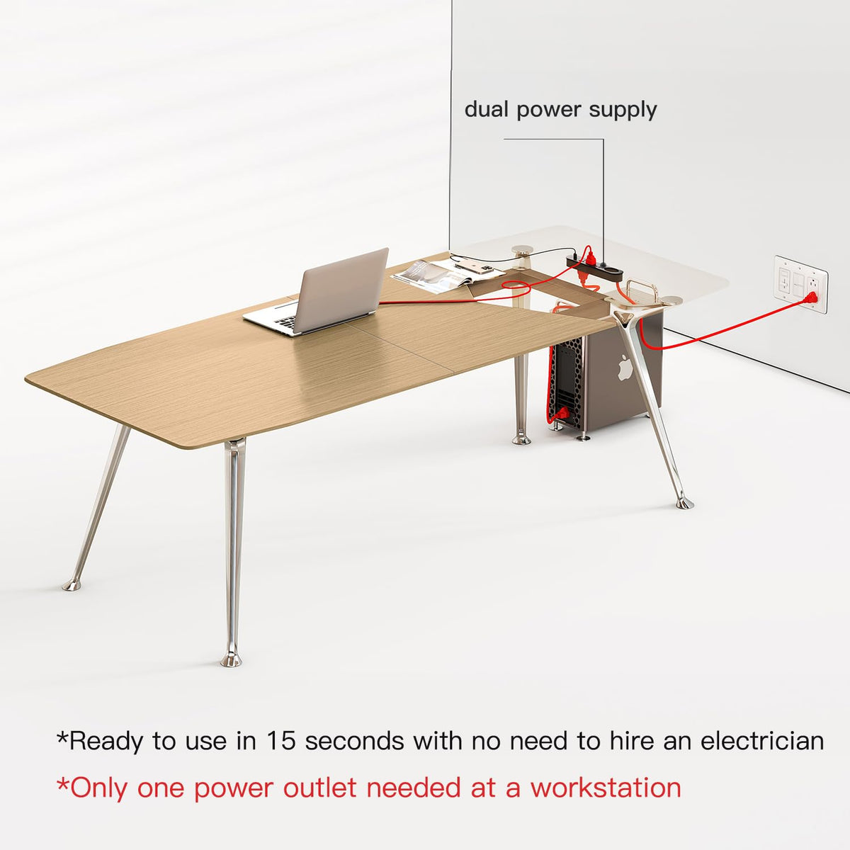 Executive Desk with Charging Station