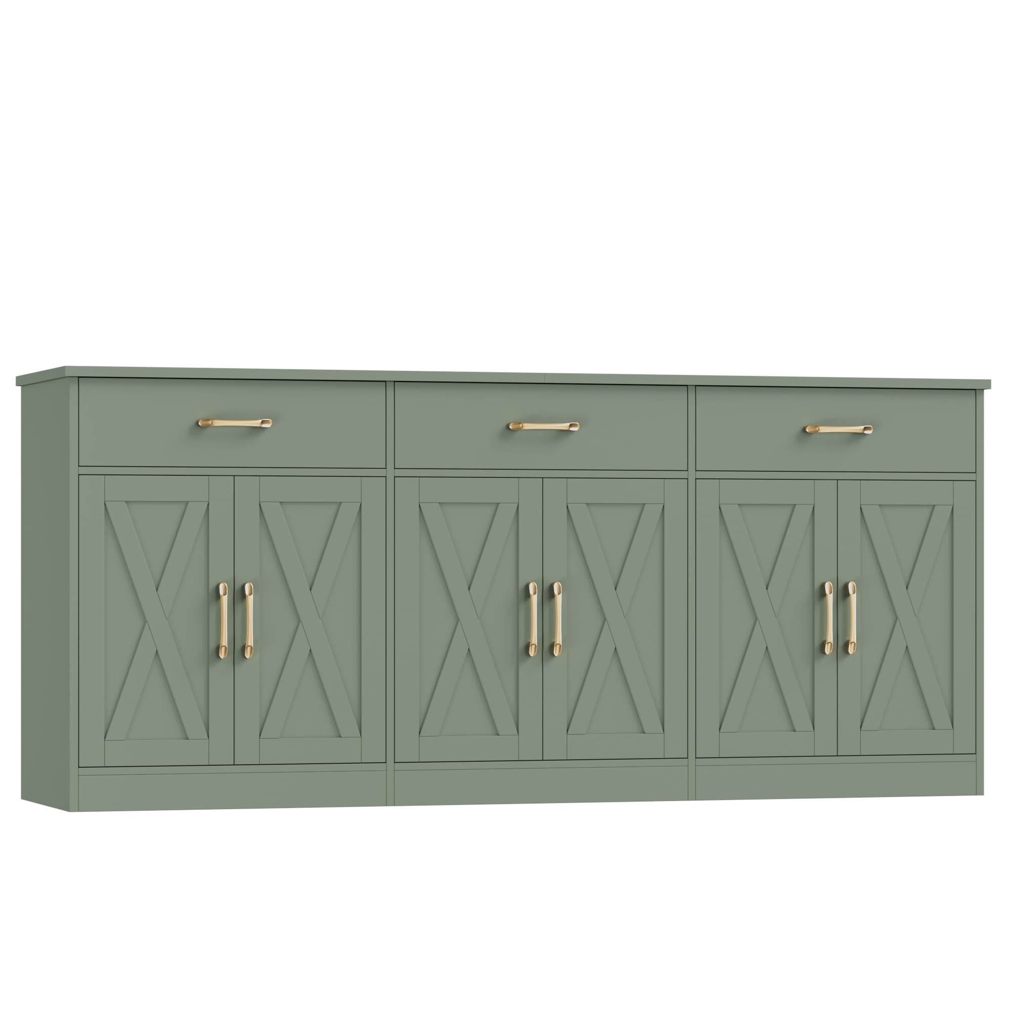 71" Farmhouse Sideboard Buffet Cabinet with Storage