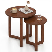Round Nesting Coffee Table Set of 2