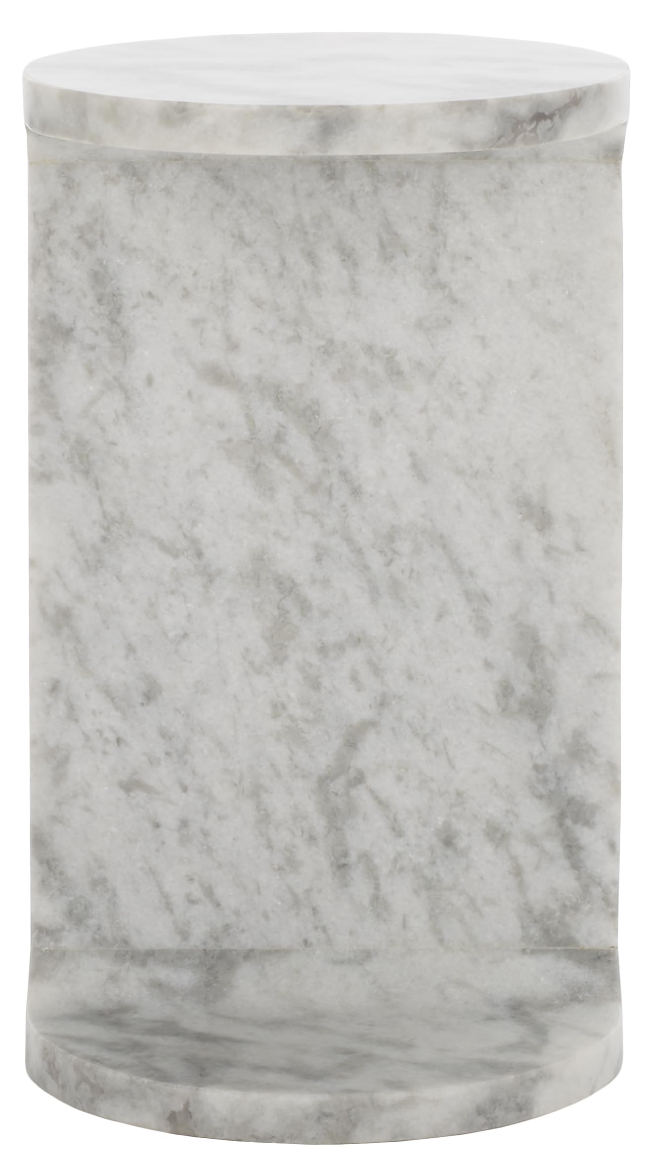 SAFAVIEH Couture Collection Melinda White Marble Accent C-Table (Fully Assembled)