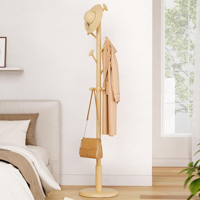 Solid Wood Coat Rack