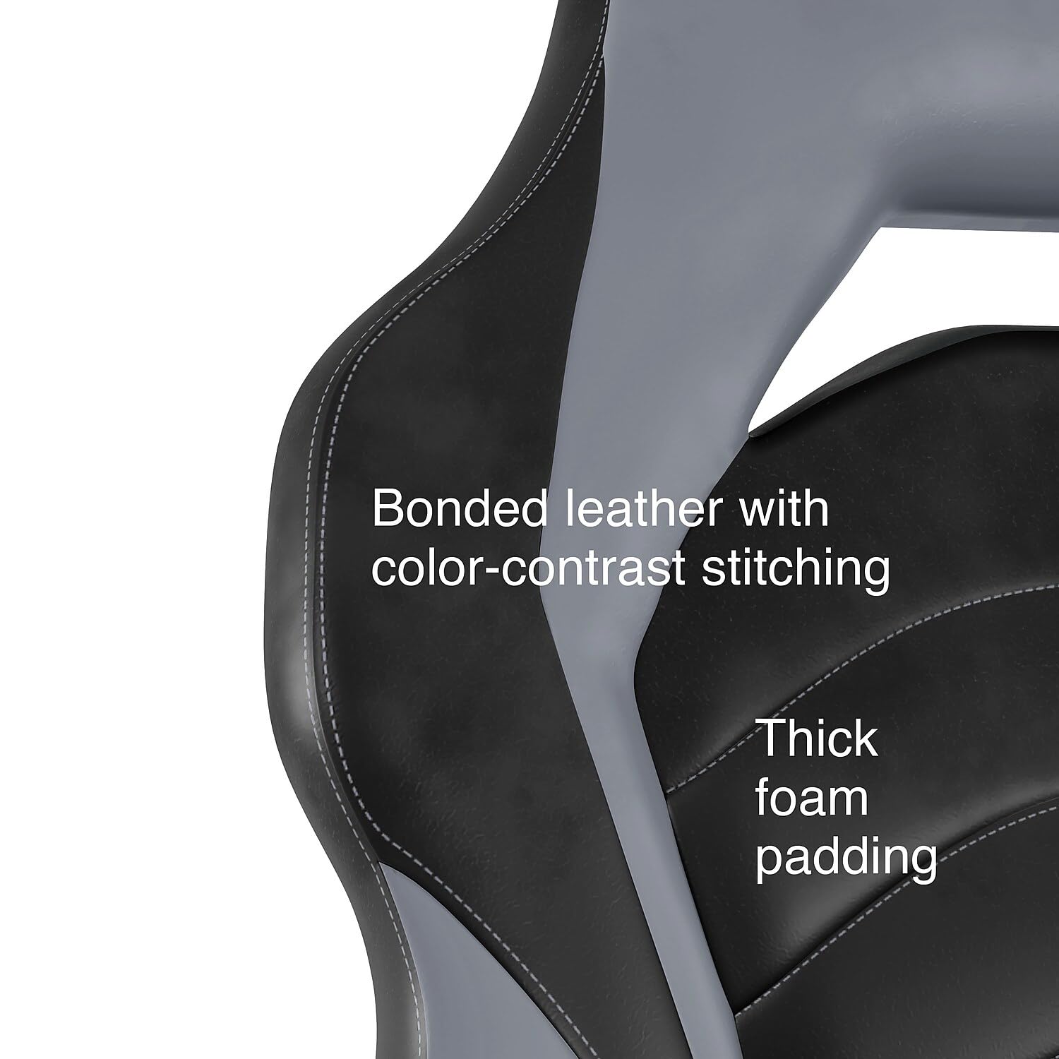 Ergonomic Gaming Chair with Adjustable Height & Flip-Up Armrests