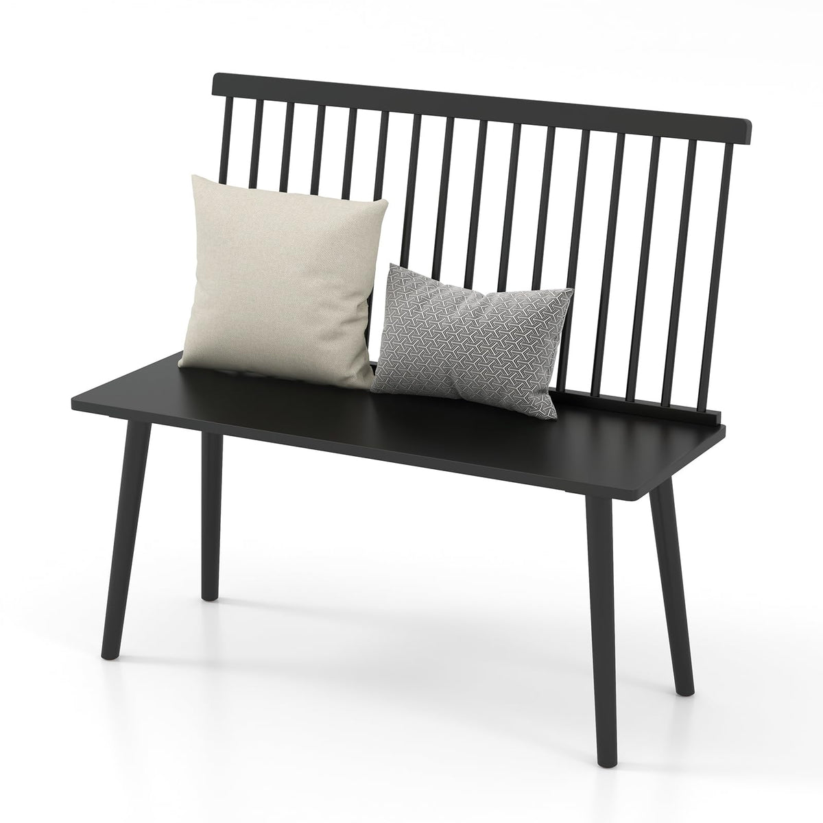 Black Windsor Dining Bench