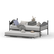 Twin Metal Daybed with Pop-Up Trundle