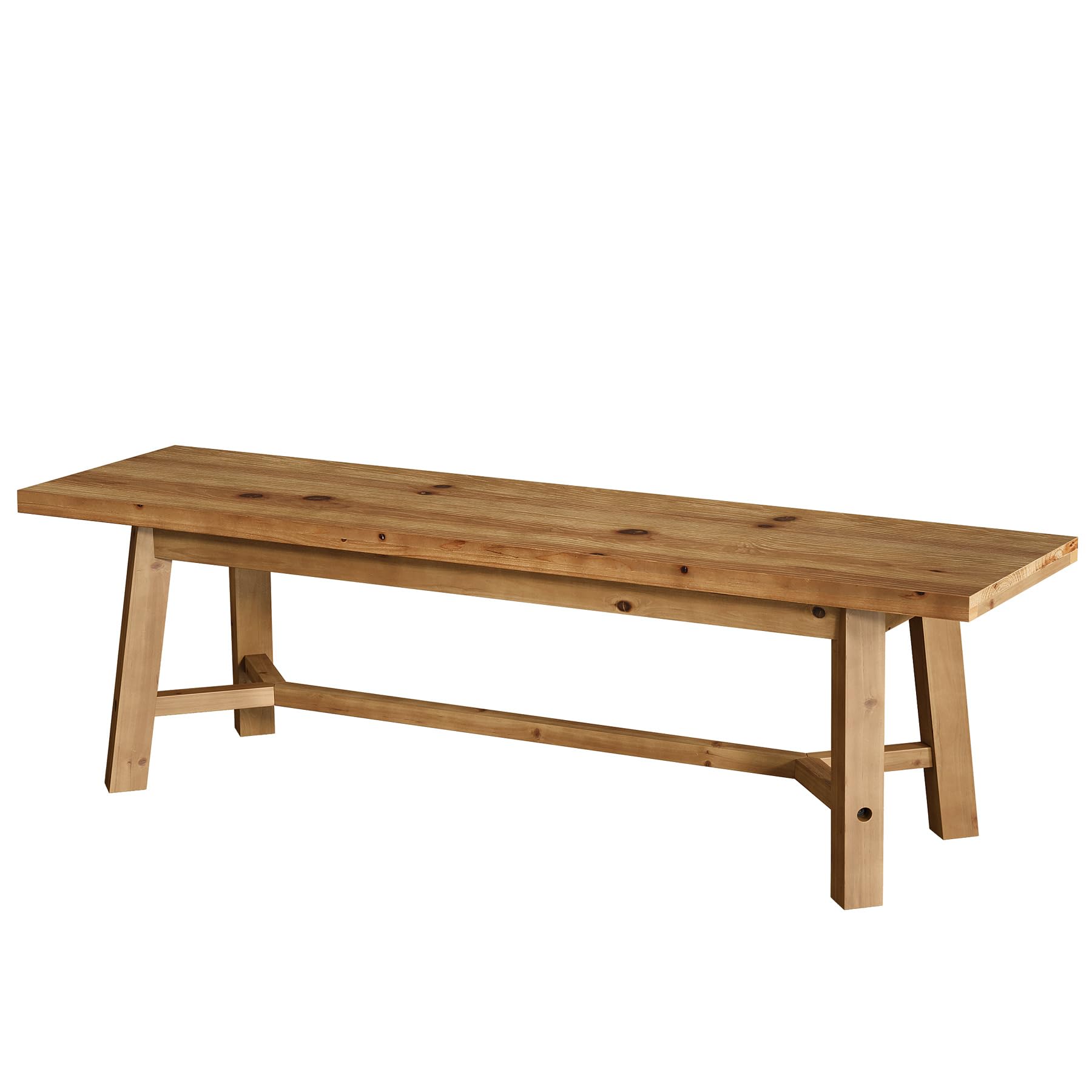 Solid Wood Dining Bench 55"