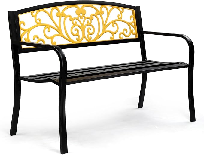 Steel Outdoor Garden Bench