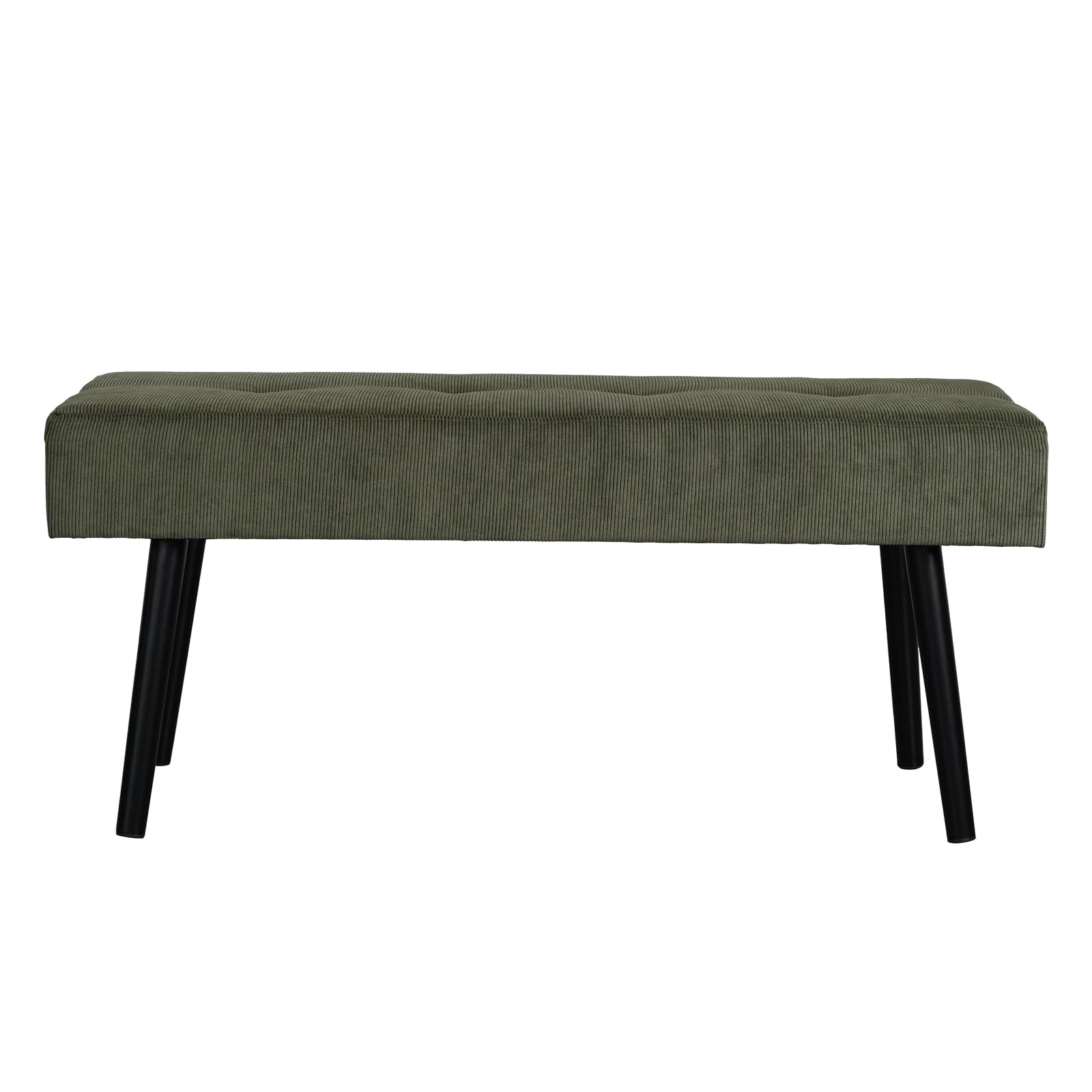 Corduroy Padded Entryway Bench
