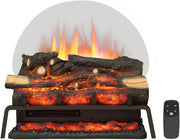Electric Fireplace Log Insert with Heater