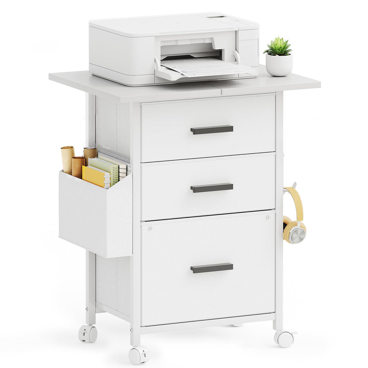 3-Drawer Mobile File Cabinet
