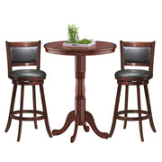 Round Bar Table & Swivel Stool Set